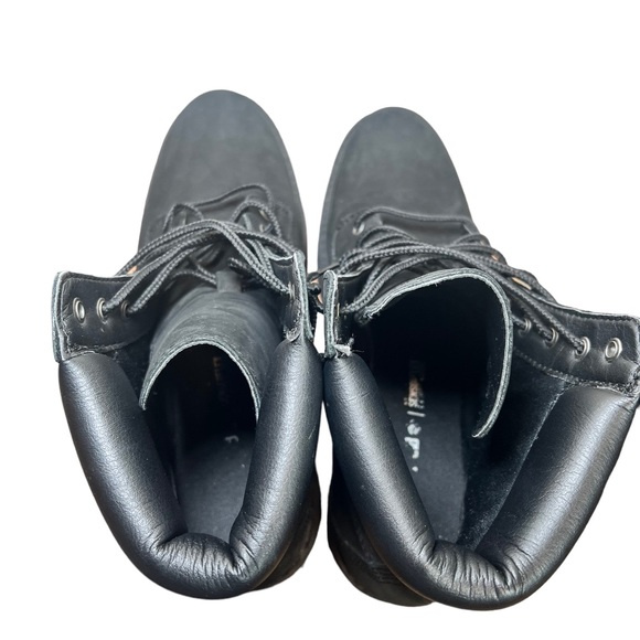 Timberland Women's Boots Black Leather Laces Flats Sensorflex Ankle size 9.5 - Picture 5 of 9